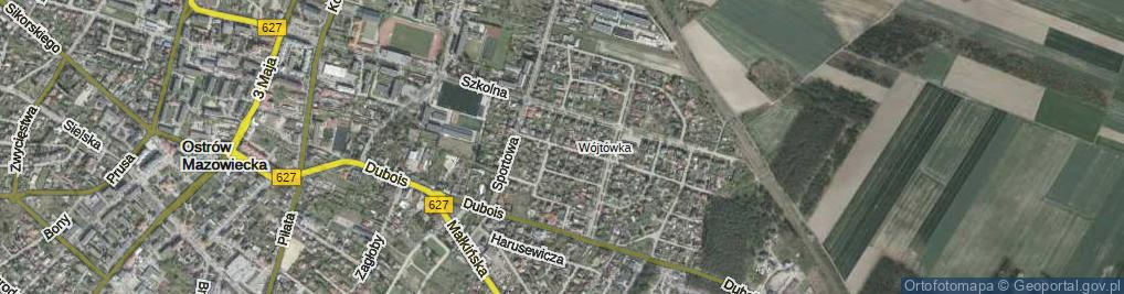 Zdjęcie satelitarne Bojowników o Wolność i Demokrację ul.